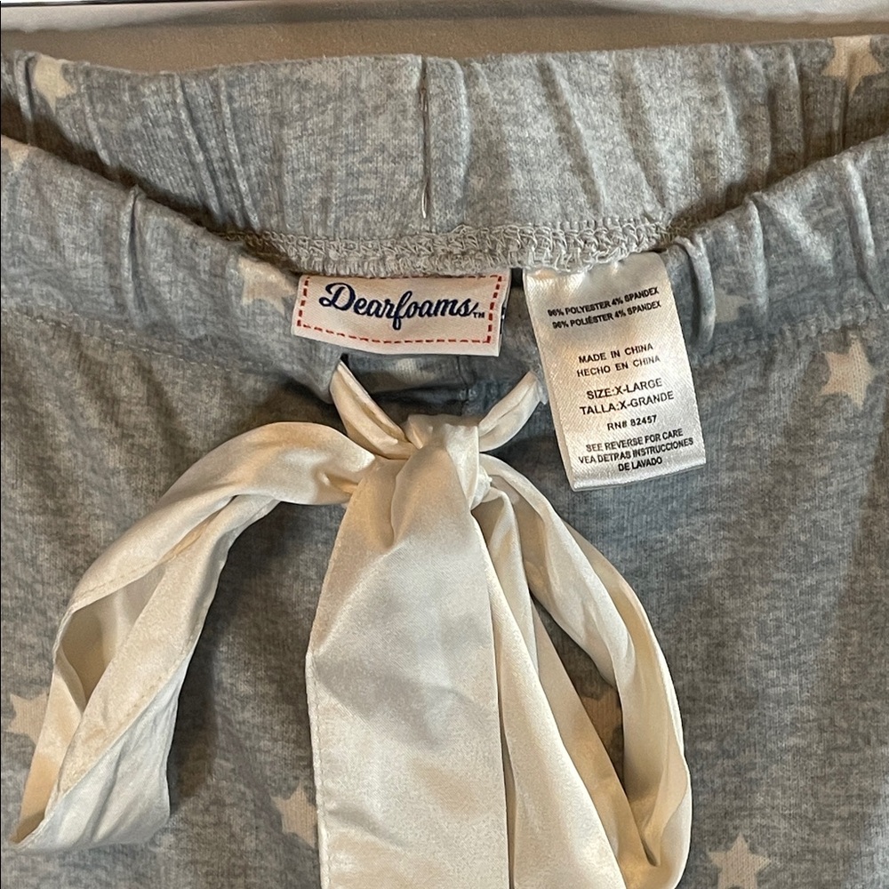Dearfoams Sky Gray Starry Pajama Set - Picture 11 of 13